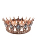 Pasta Tacı Metal Taşlı Tam Tur 12 Cm Lüks Rose Gold - 1
