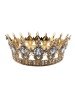 Pasta Tacı Metal Taşlı Tam Tur 12 Cm Lüks Altın - 1