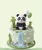 Pasta Üstü 3D Tasarım Ürünler Panda Model 9 Parça - 1