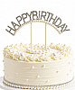 Pasta Üstü Çubuklu Happy Birthday Taşlı İncili - 1