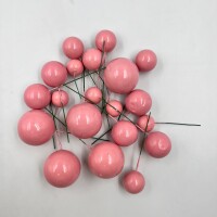 Pasta Üstü Dekorasyon Topları 20 Parça Pembe - 3