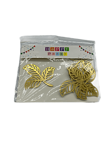Pasta Üstü Plexi Dekor Süs 3 Dallı Yaprak Model 5 Parça - 3