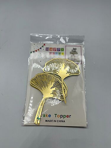 Pasta Üstü Plexi Ginkgo Yaprağı 10 Cm 5 Parça - 3