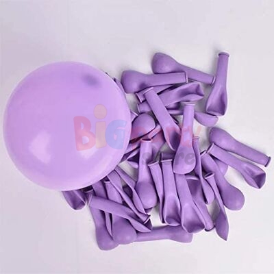Lateks Pastel Balon Mini Makaron Lila 6 inç 100lü - 1