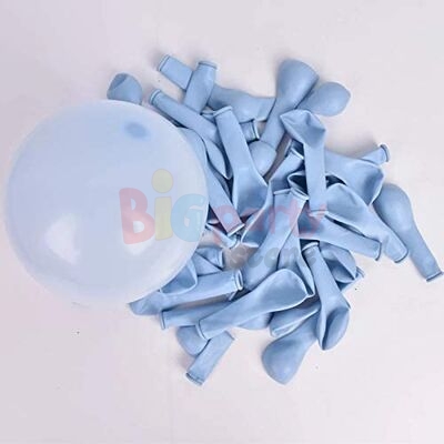 Lateks Pastel Balon Mini Makaron Mavi 6 İnç 100lü - 1