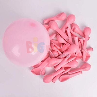 Lateks Pastel Balon Mini Makaron Pembe 6 inç 100lü - 1