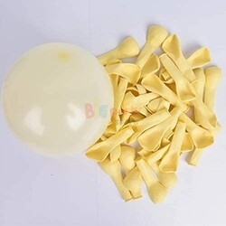 - Lateks Pastel Balon Mini Makaron Sarı 6′′ 100 ′lü