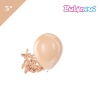 Lateks Pastel Balon Mini Makaron Somon 6 inç 100 Parça - 1
