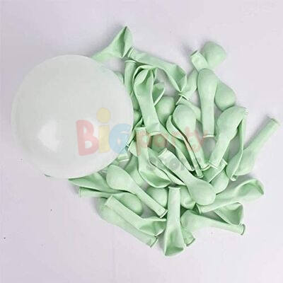 Lateks Pastel Balon Mini Makaron Yeşil 6 inç 100lü - 1