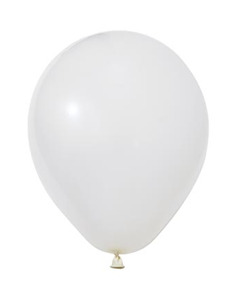 Pastel Lateks Balon 12 İnç 8 Parça Beyaz - 1