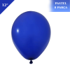 Pastel Lateks Balon 12 İnç 8 Parça Lacivert - 1