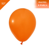Pastel Lateks Balon 12 İnç 8 Parça Turuncu - 1