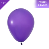 Pastel Lateks Balon 12 İnç 8 Parça Mor - 1