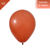 Pastel Lateks Balon 12 İnç 8 Parça Kiremit (Terracotta) - 1
