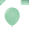 Pastel Lateks Balon 12 İnç 8 Parça Mint Yeşili - 1