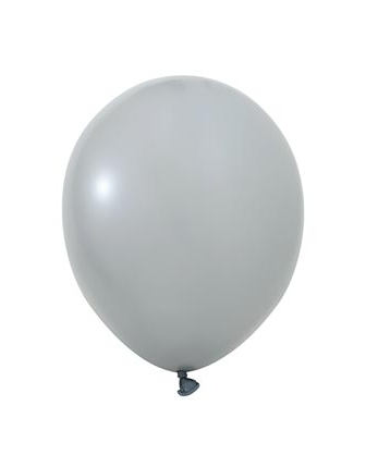 Pastel Lateks Balon 12 İnç 8 Parça Gri - 1
