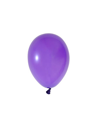 Pastel Lateks Balon 5 inç 15 Parça Mor - 1
