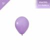 Pastel Lateks Balon 5 inç 15 Parça Lila - 1