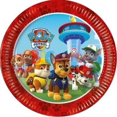 Lisanslı Paw Patrol Tabak 23 Cm 8li - 1