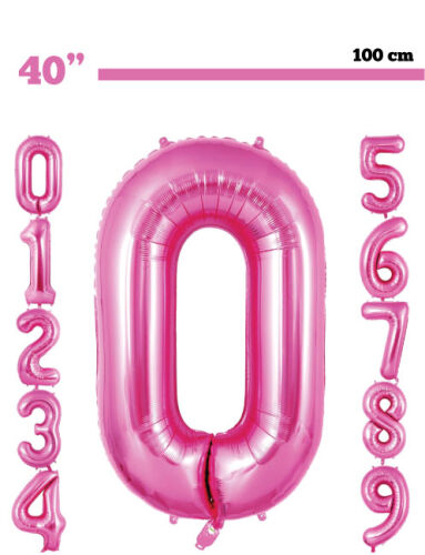 Folyo Balon 100 Cm Pembe Rakam - 