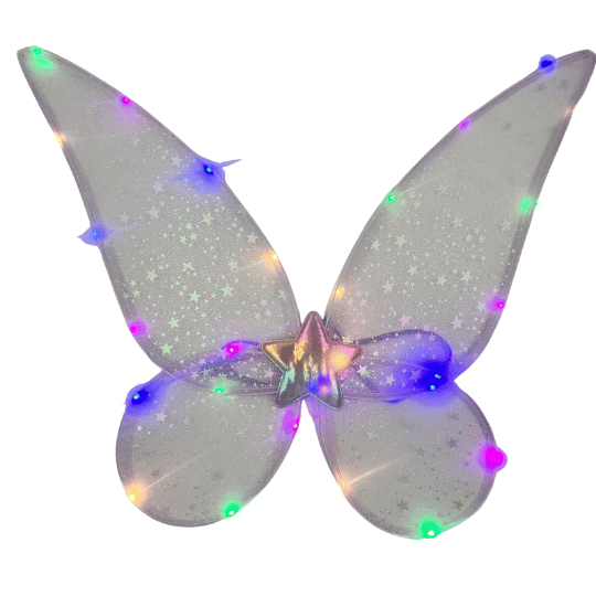 Peri Kanadı Ledli Işıklı Lila - 