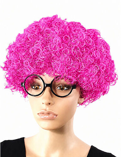 Peruk Kıvırcık Model Pembe - 