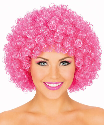 Peruk Kıvırcık Model Pembe - 