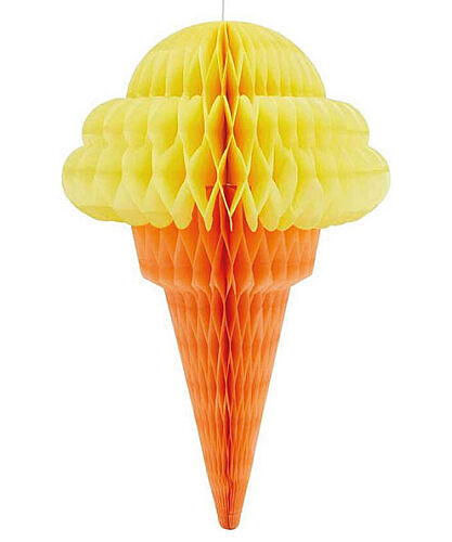 Petek Süs Dondurma Sarı 30 Cm - 