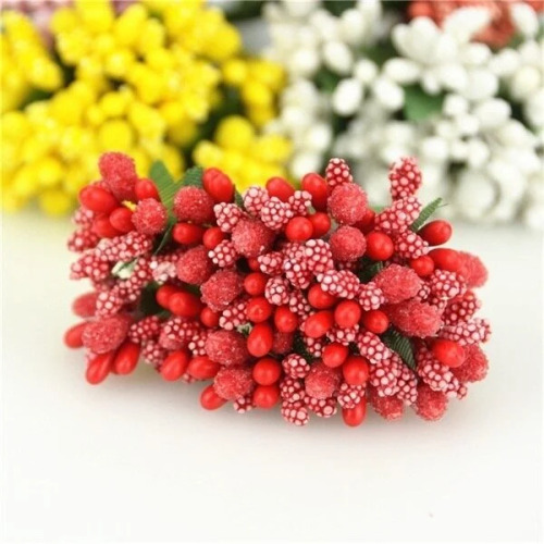 Pıtırcık Cipso Çiçek 144 Parça Kırmızı - 