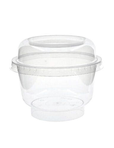 Mika Plastik Ayaklı Kase Bombe Kapaksız 200 cc - 30 Parça - Metplast