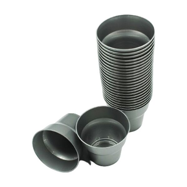 Plastik Bardak Kristal Gümüş 25 Parça - 2