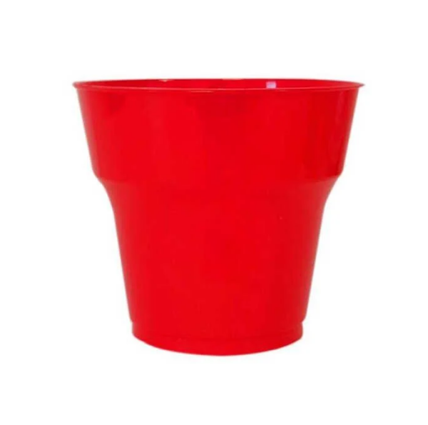 Plastik Bardak Kristal Kırmızı 25 Parça - 