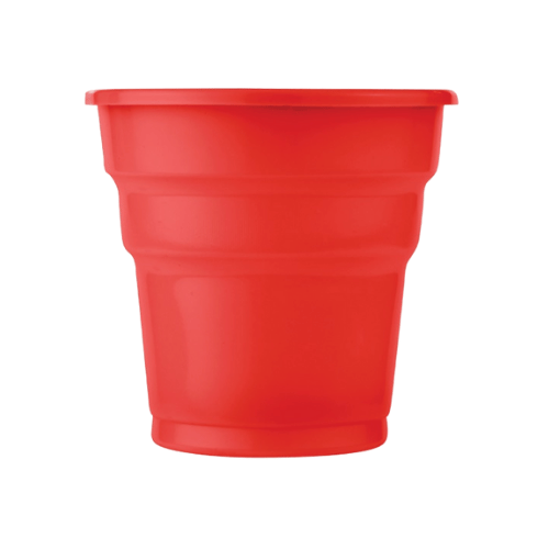 Plastik Bardak Kristal Kırmızı 25 Parça - 1