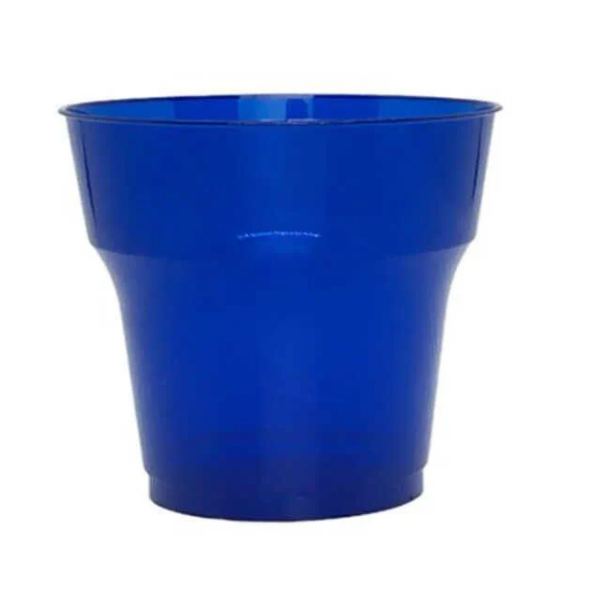 Plastik Bardak Kristal Lacivert 25 Parça - 1