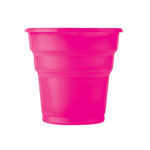 Plastik Bardak Kristal Fuşya 25 Parça - 1