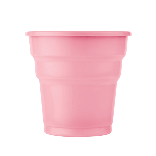 Plastik Bardak Kristal Pembe 25 Parça - 