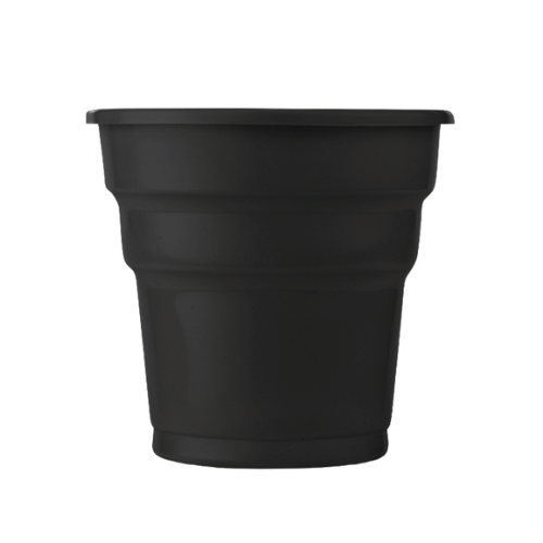 Plastik Bardak Kristal Siyah 25 Parça - 