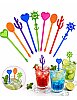 Plastik Karıştırıcı Uzun 10'lu - 1