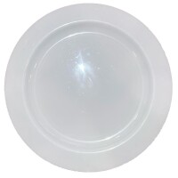 Plastik Porselen Görünümlü Beyaz Tabak 26 Cm 10 'lu - 1