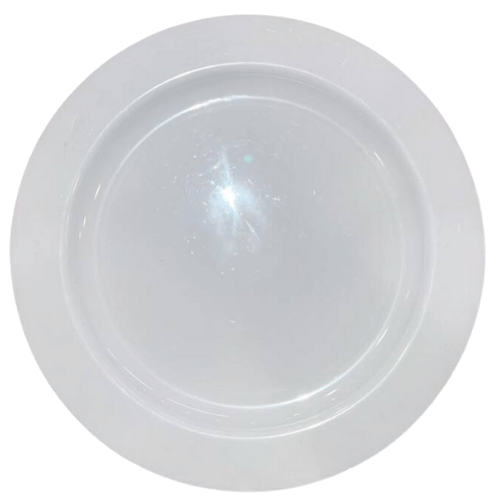 Plastik Porselen Görünümlü Beyaz Tabak 26 Cm 10 Parça - Metplast