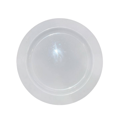 Plastik Porselen Görünümlü Beyaz Tabak 19 Cm 10 Parça - 1