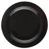 Plastik Porselen Görünümlü Siyah Tabak 26 Cm 10 Parça - 1