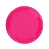 Plastik Tabak Fuşya 22 Cm / 25 Parça - 1
