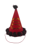 Ponponlu Şapka Simli Happy Birthday Baskılı 25 Cm Kırmızı - 1