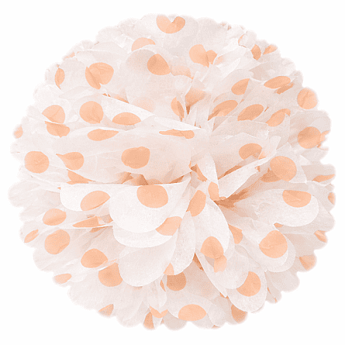 Tavan Süsü Ponpon Pembe Puanlı 30 Cm - 