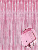 Dekoratif Püsküllü Saçak Perde 1x2 Metre Mat Pembe - 1