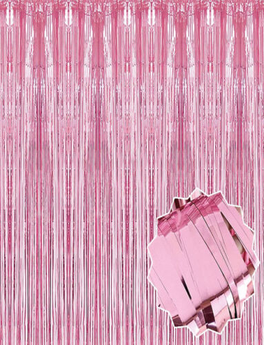 Dekoratif Püsküllü Saçak Perde 1x2 Metre Mat Pembe - 