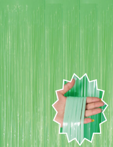 Dekoratif Püsküllü Saçak Perde 1x2 Metre Pastel Yeşil - 