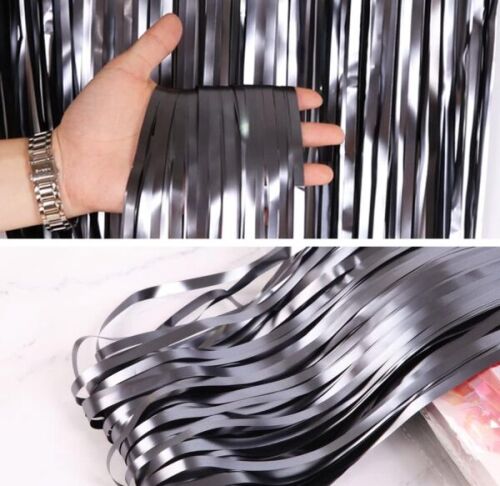 Dekoratif Püsküllü Masa Eteği Mat Siyah Renk 240x75 Cm - 2