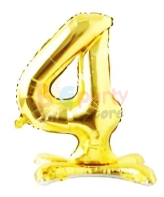 Folyo Balon Ayaklı Rakam Gold 70 cm - 6